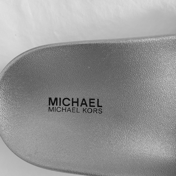 Michael Kors Silver Slippers - Picture 2 of 5
